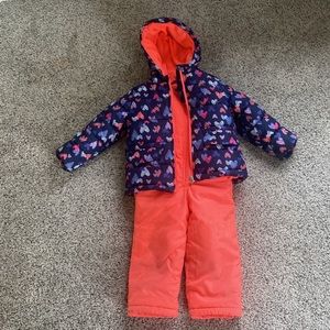 4T Oshkosh two piece snowsuit.